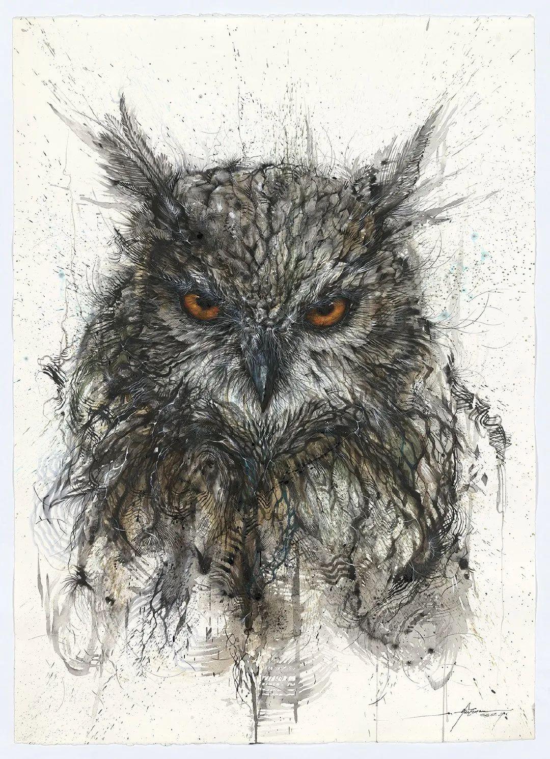 画图男陈英杰将泼墨山水和涂鸦组合令人惊艳