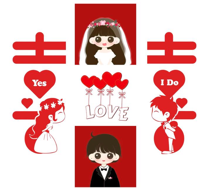 領證發朋友圈配文字結婚文案朋友圈,結婚證九宮格拼圖文案素材, 婚禮