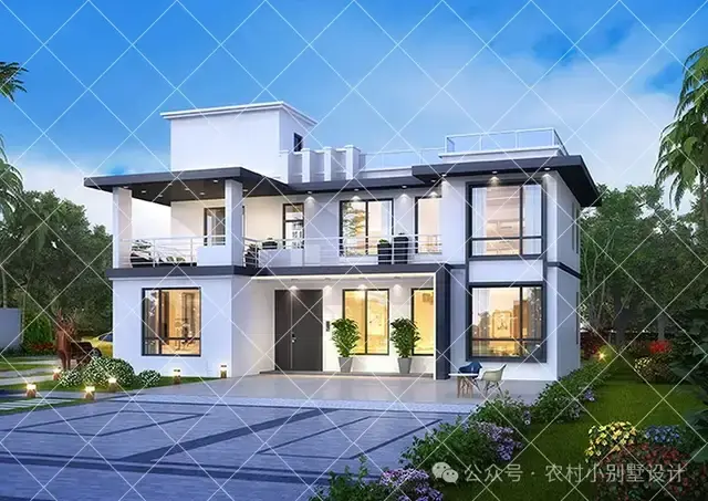 20万建现代风二层农村别墅,精选50款二层现代风农村自建房别墅 - 知乎