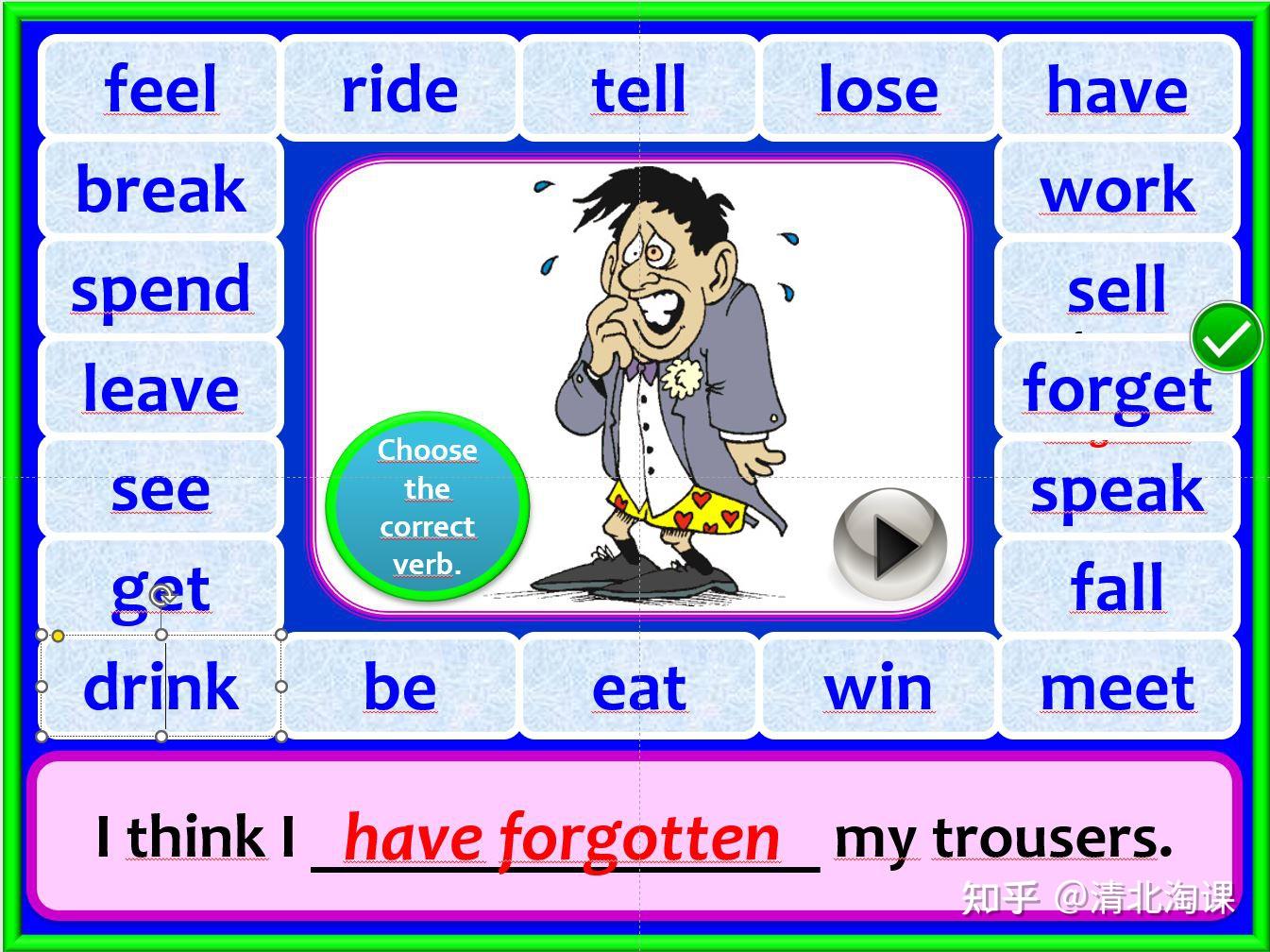 这套外网课件PPT太惊艳了！英语时态一次给你的孩子讲清楚。 - 知乎