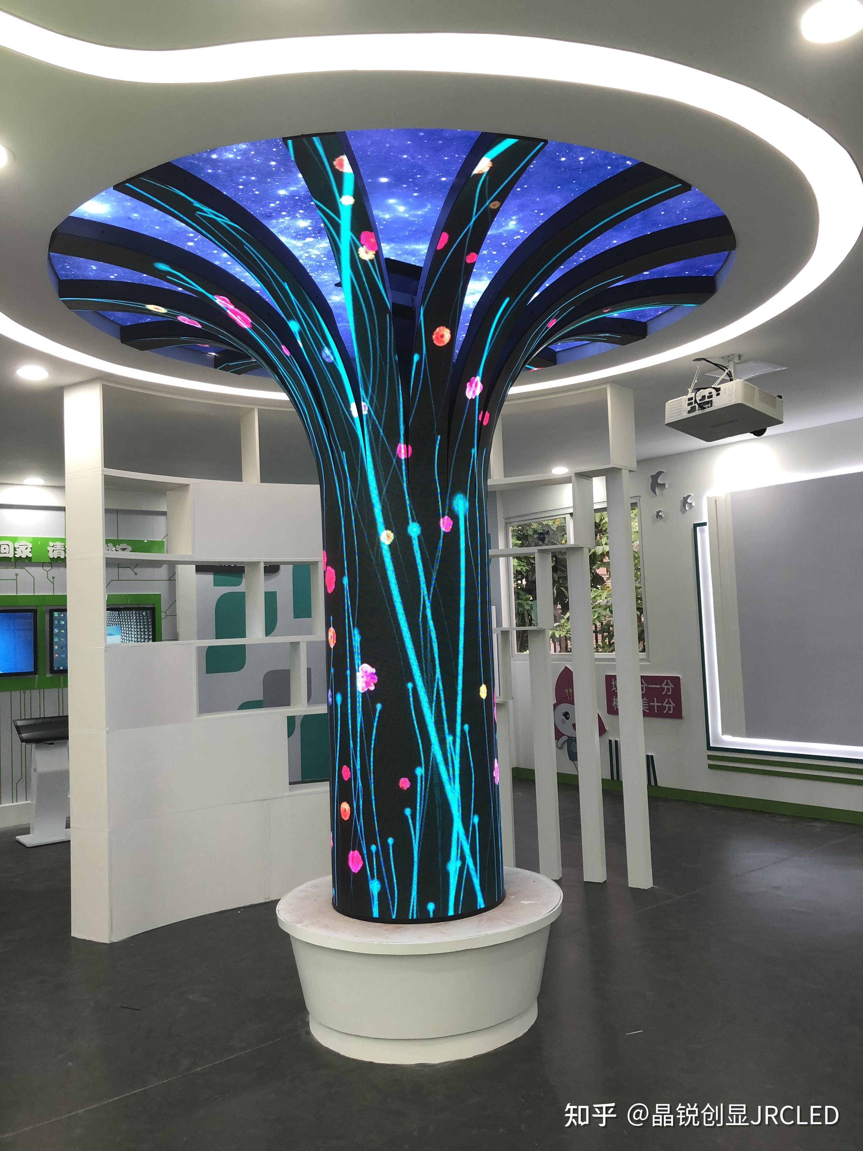 树形屏智慧树软模组柔性led创意显示屏案例欣赏