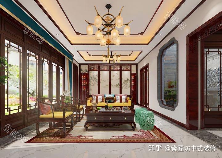 石家庄中式装修丨鹿泉这栋480㎡的自建别墅,这才是有格调的设计 - 知乎