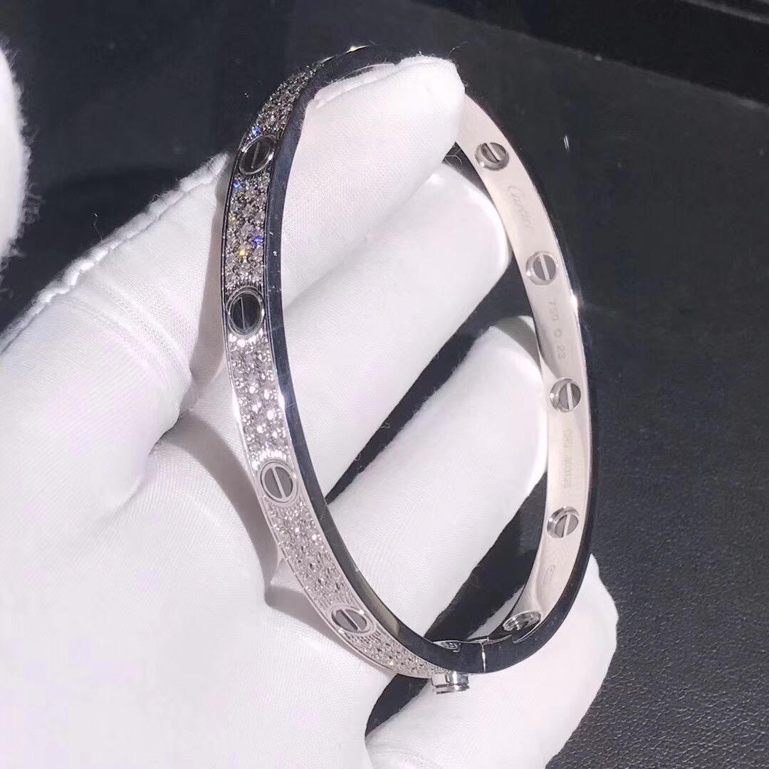 卡地亚满钻手镯水贝制作成本大概多少