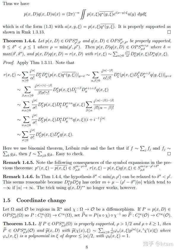 Pseudodifferential operators chapter 2 