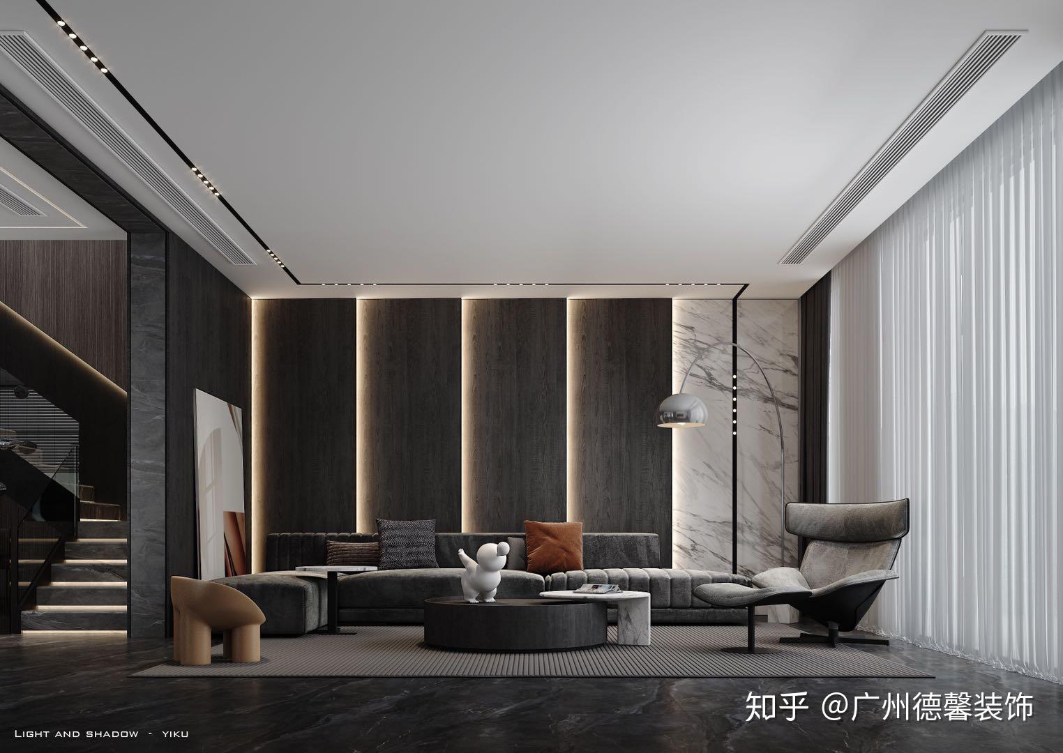 460㎡现代轻奢风,就是这么撩人! - 知乎