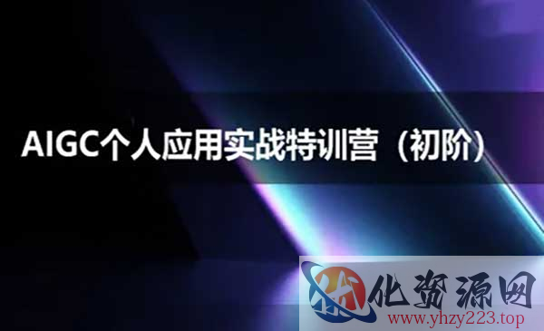AIGC个人实战(初阶班)_wwz