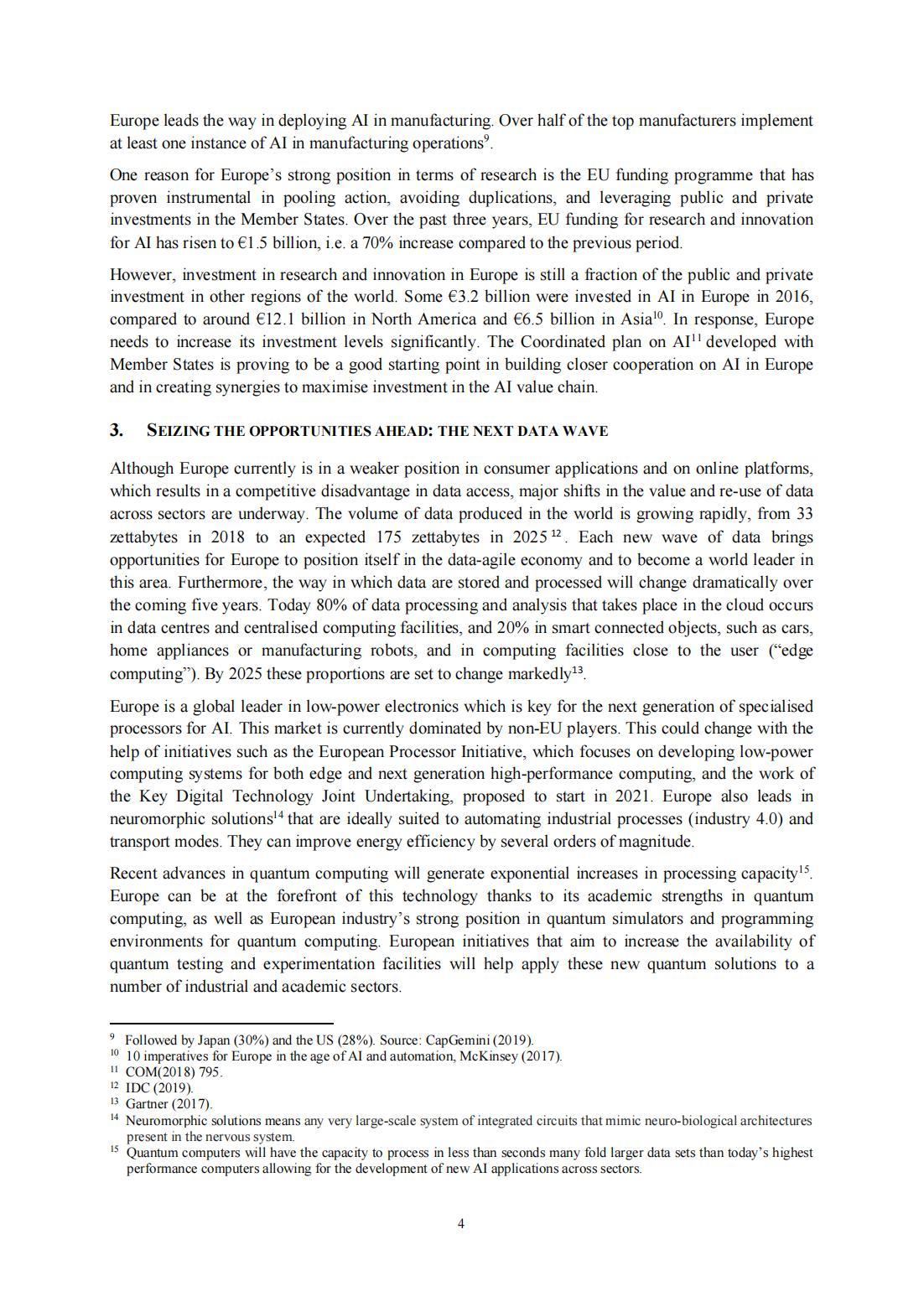 White paper On Artificial Intelligence A European approach to