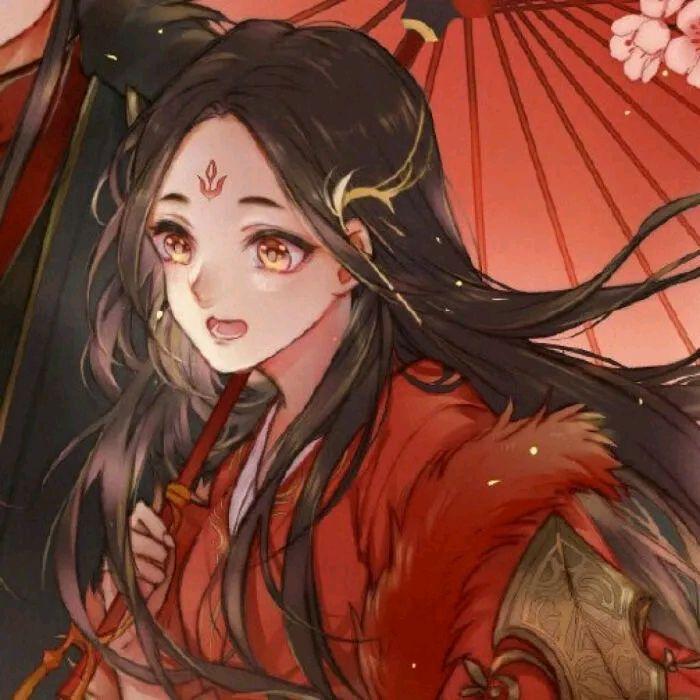 有哪些红色古风情侣头像? - 知乎