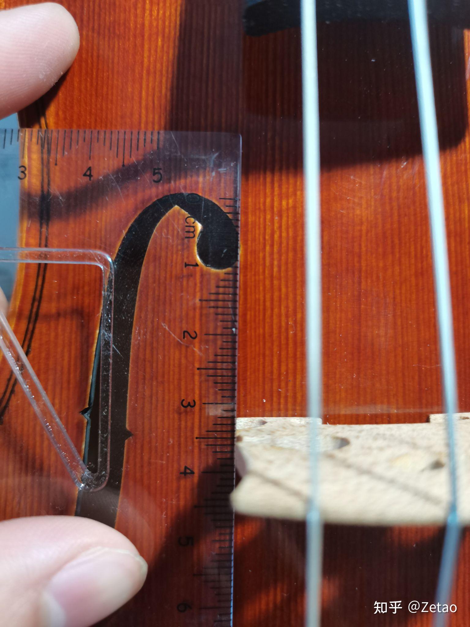 小提琴琴码安装位置图图片