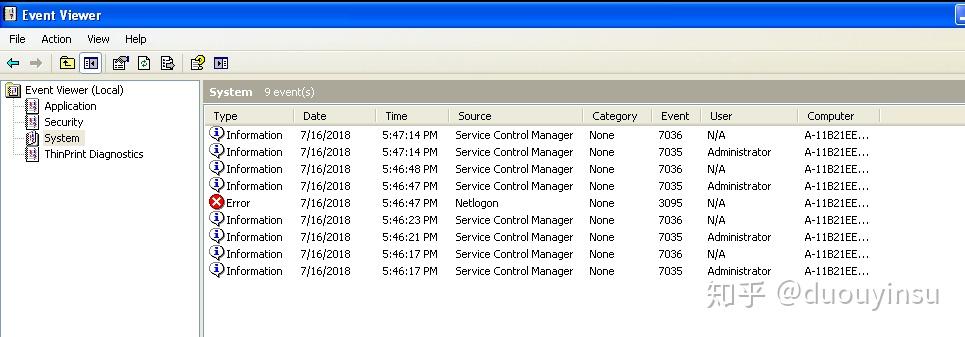 Windows Event Viewer Log单条日志清除 - 知乎