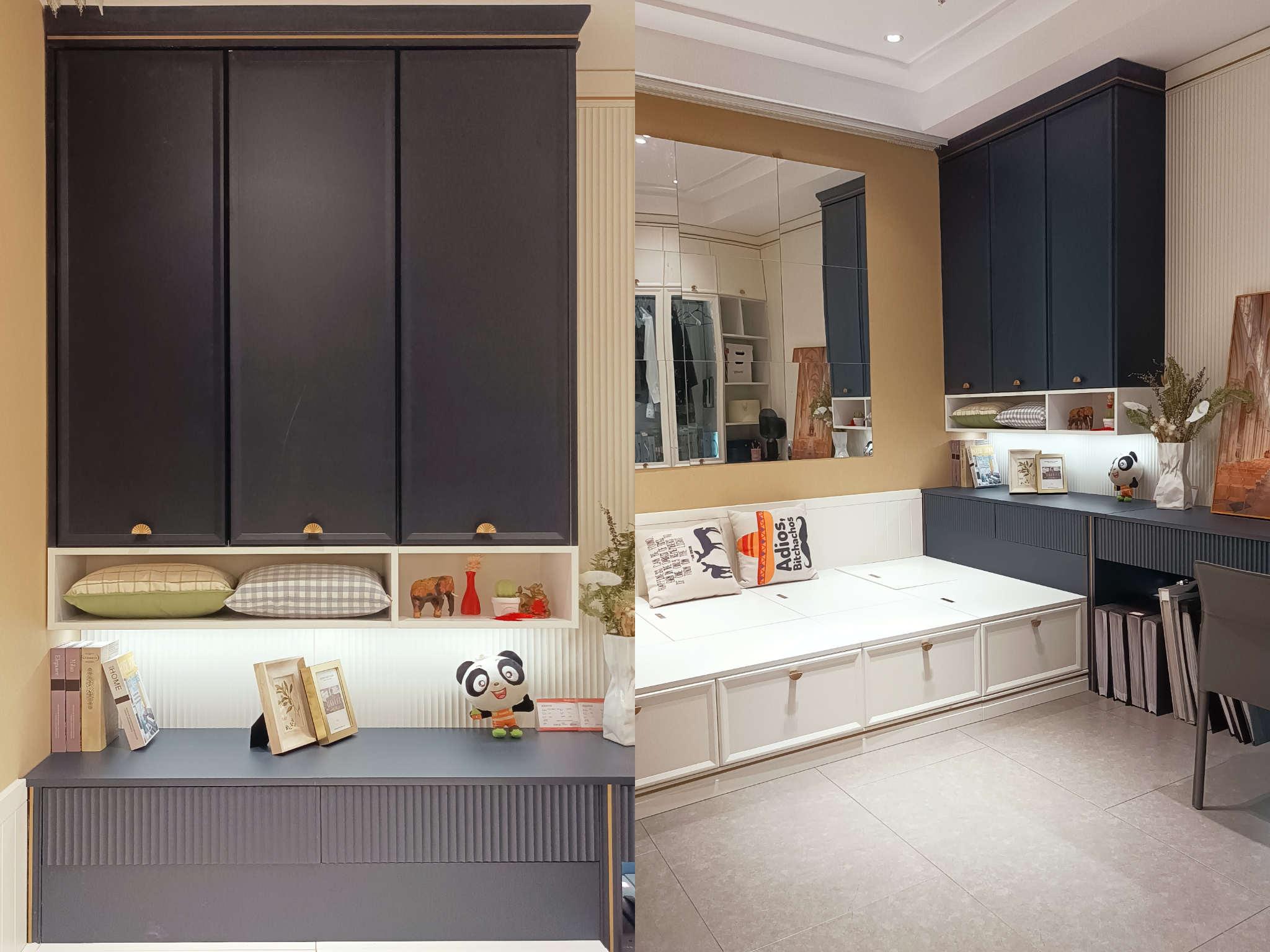 家装重点欧式简约榻榻米卧室衣柜设计案例