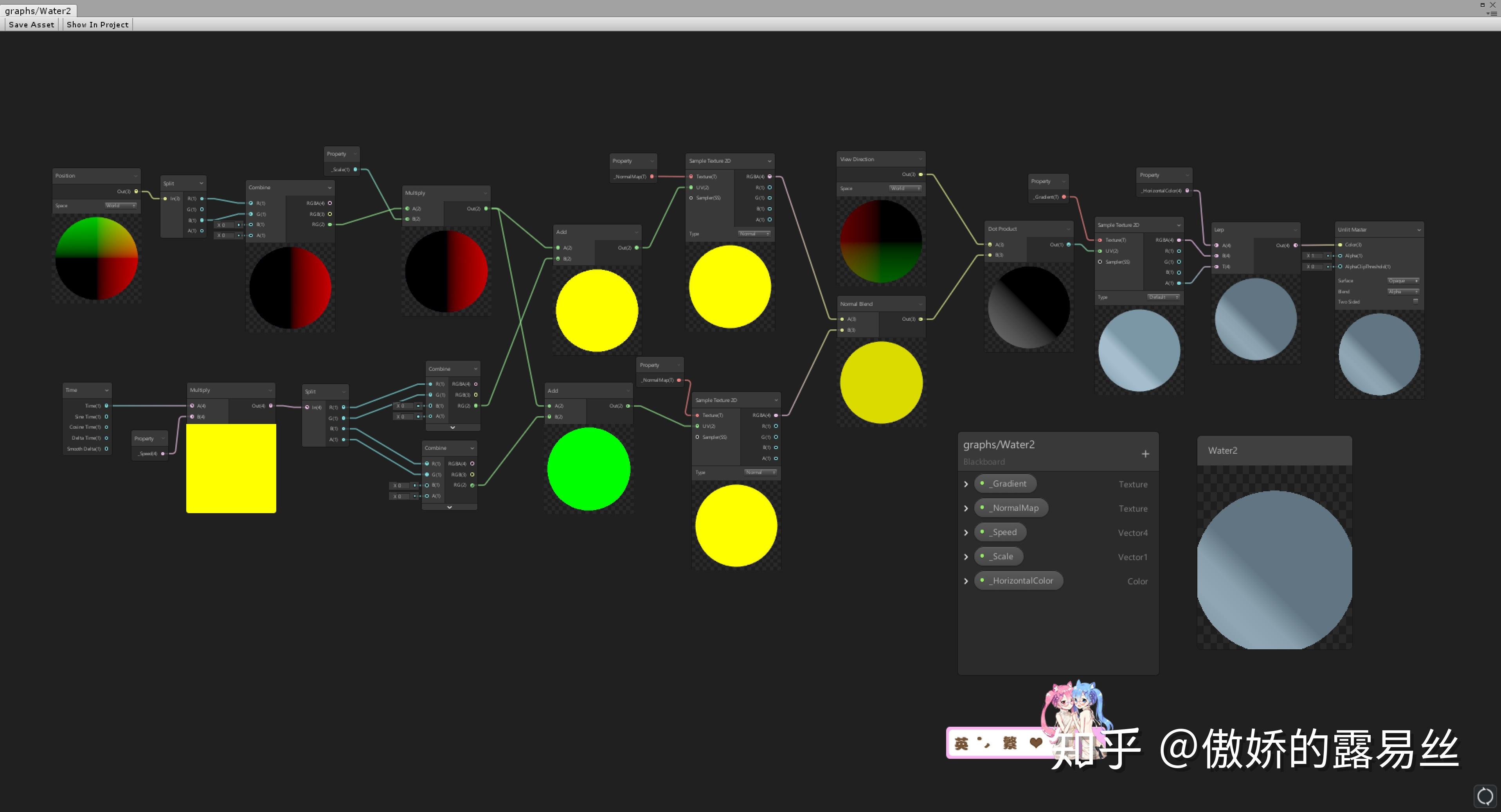 Unity2018 Shader Graph 学习笔记（七） 使用法线扰动的基础水面的实现 - 知乎