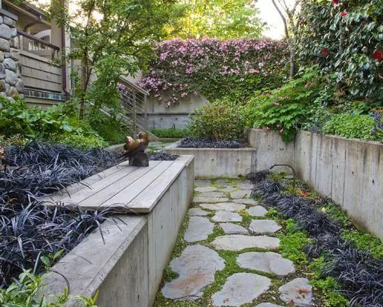 花园挡土墙这样做太美了