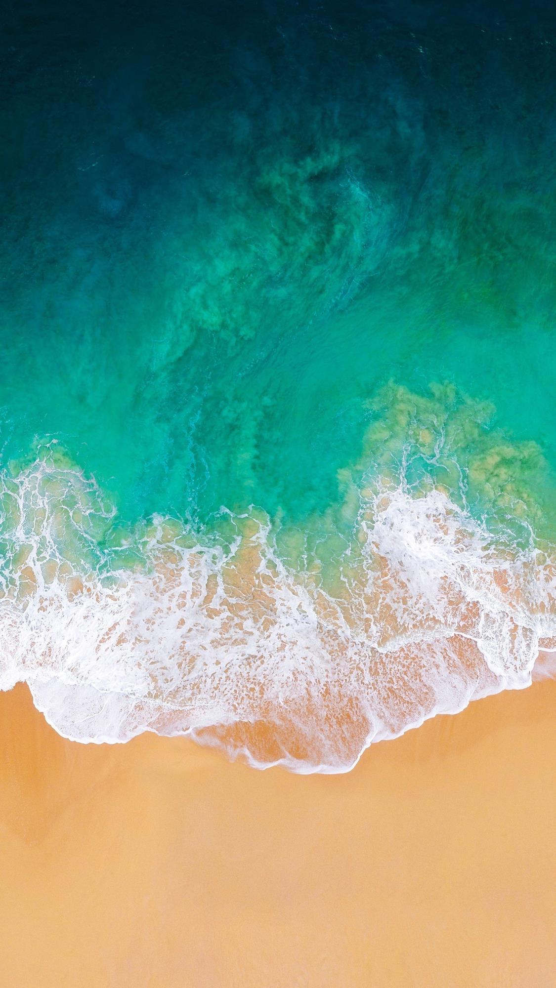苹果手机海滩壁纸高清图片