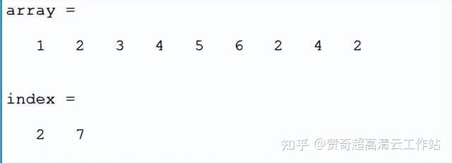 Find Pattern In Array Matlab MATLAB中使用find()函数查找数组中元素的索引 - 知乎