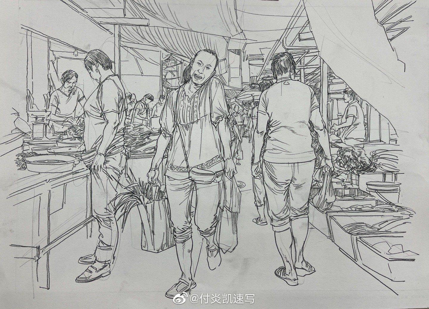 还有两个月联考线性速写画成这样需要怎么练