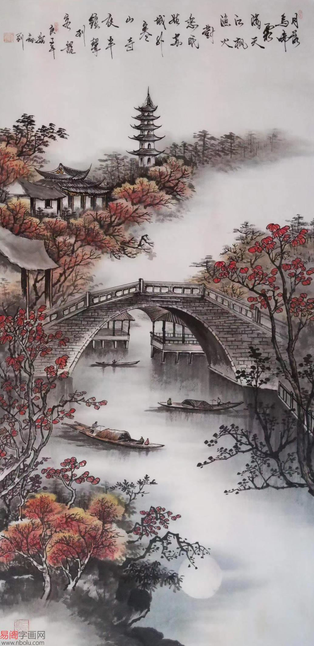中国著名山水画创作者刘剑刚作品欣赏
