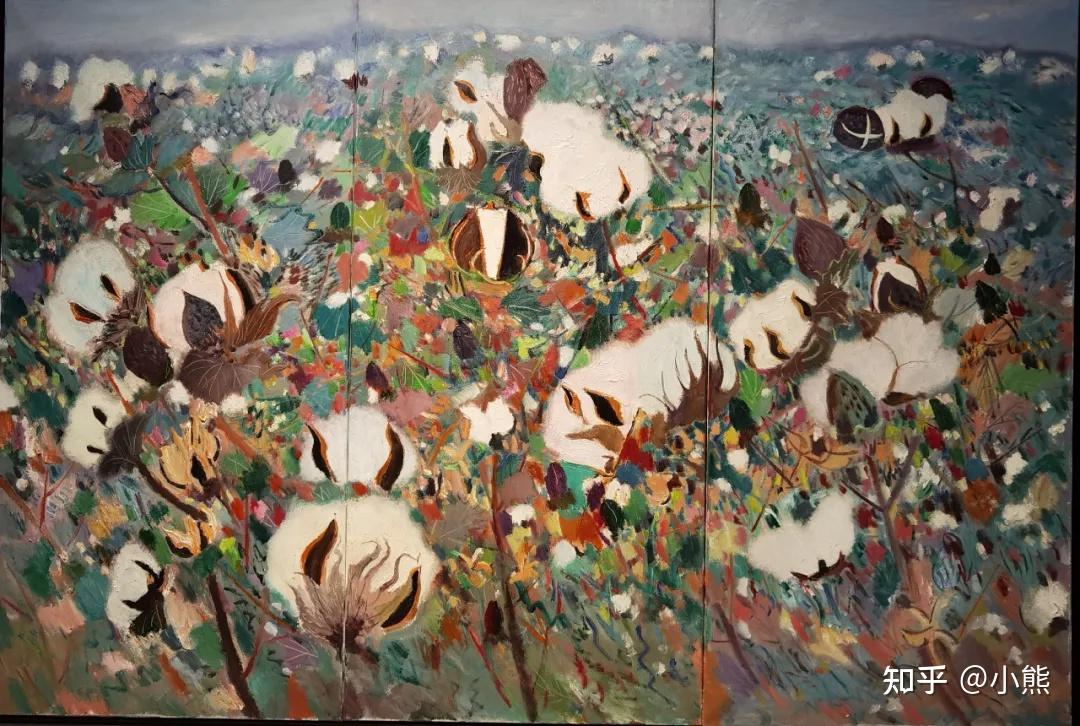 王克举油画:高梁,棉花和芦苇 - 知乎