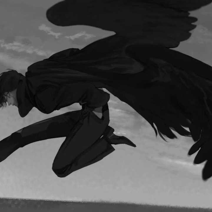 谁有那种带翅膀黑暗系的恶魔头像