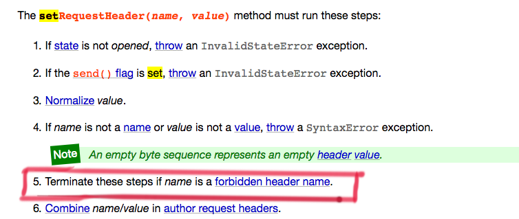 【转】ajax发送请求时候为什么会报拒绝设置不安全的header 【转】ajax发送请求时候为什么会报拒绝设置不安全的header