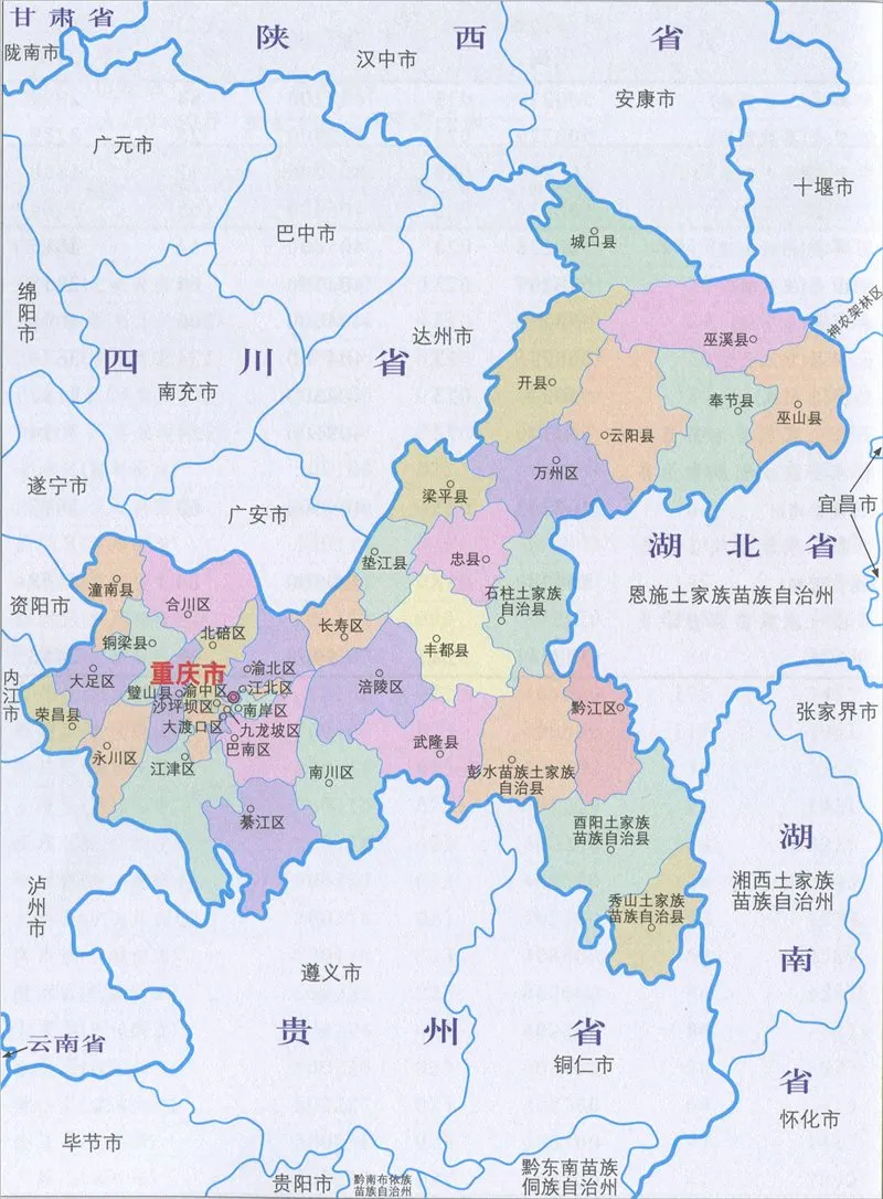 中国各省市县级行政区划高清地图全集 