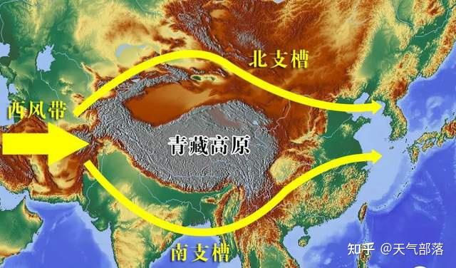 15°-25°n),对流层上传从北非移来或阿拉伯海附近产生的副热带西风槽
