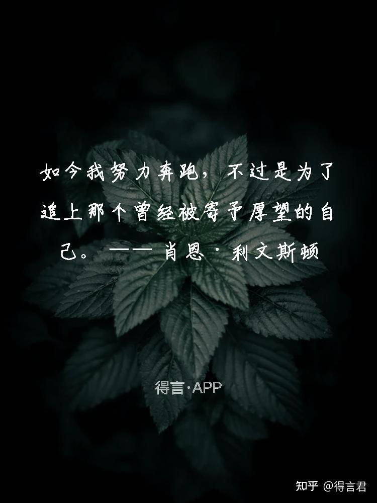 您有哪些值得摘抄的有内涵的励志句子? - 知乎