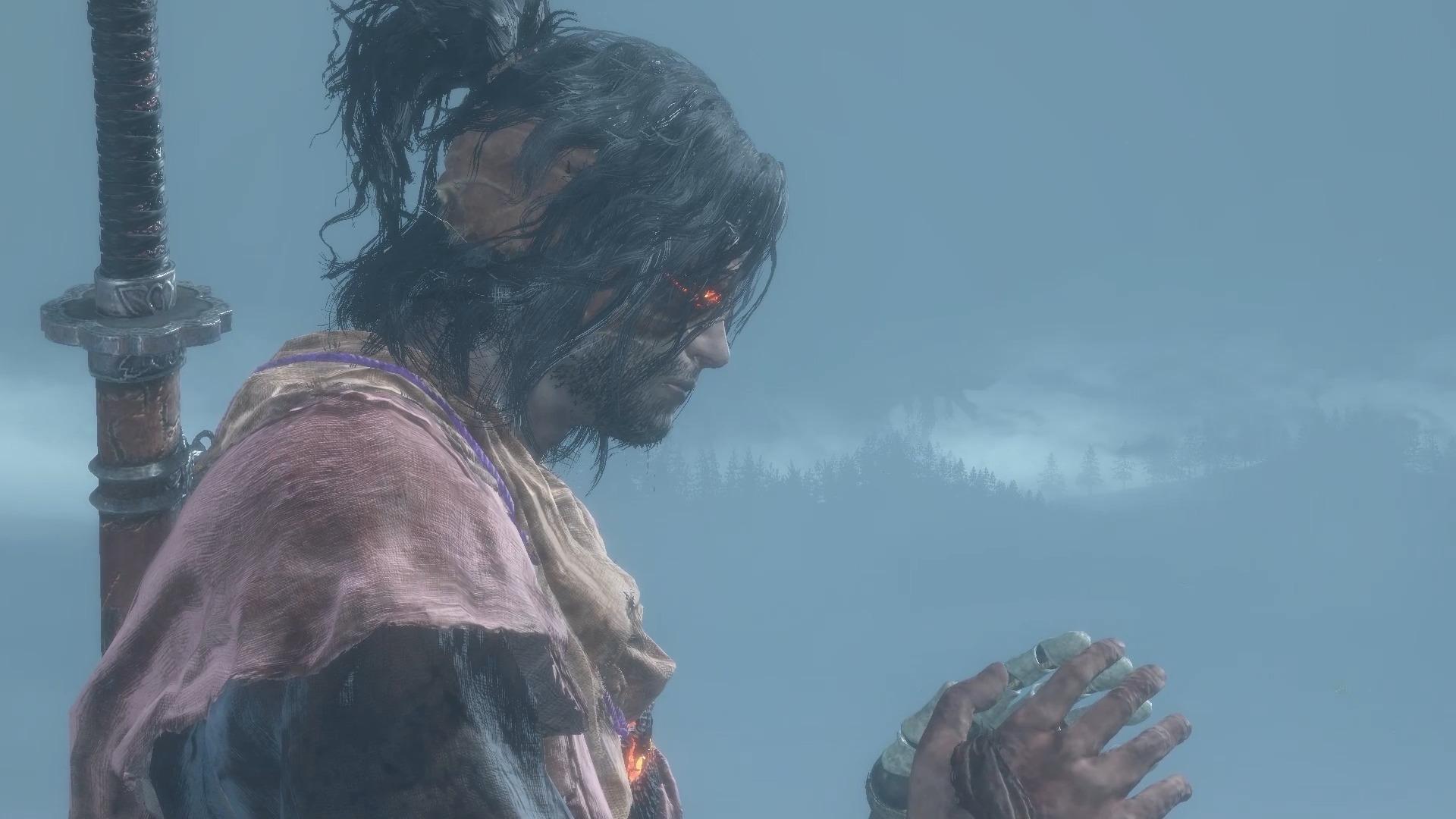 只狼sekiro穿上修罗套装去打屑一郎半空中的雷没劈下来求解