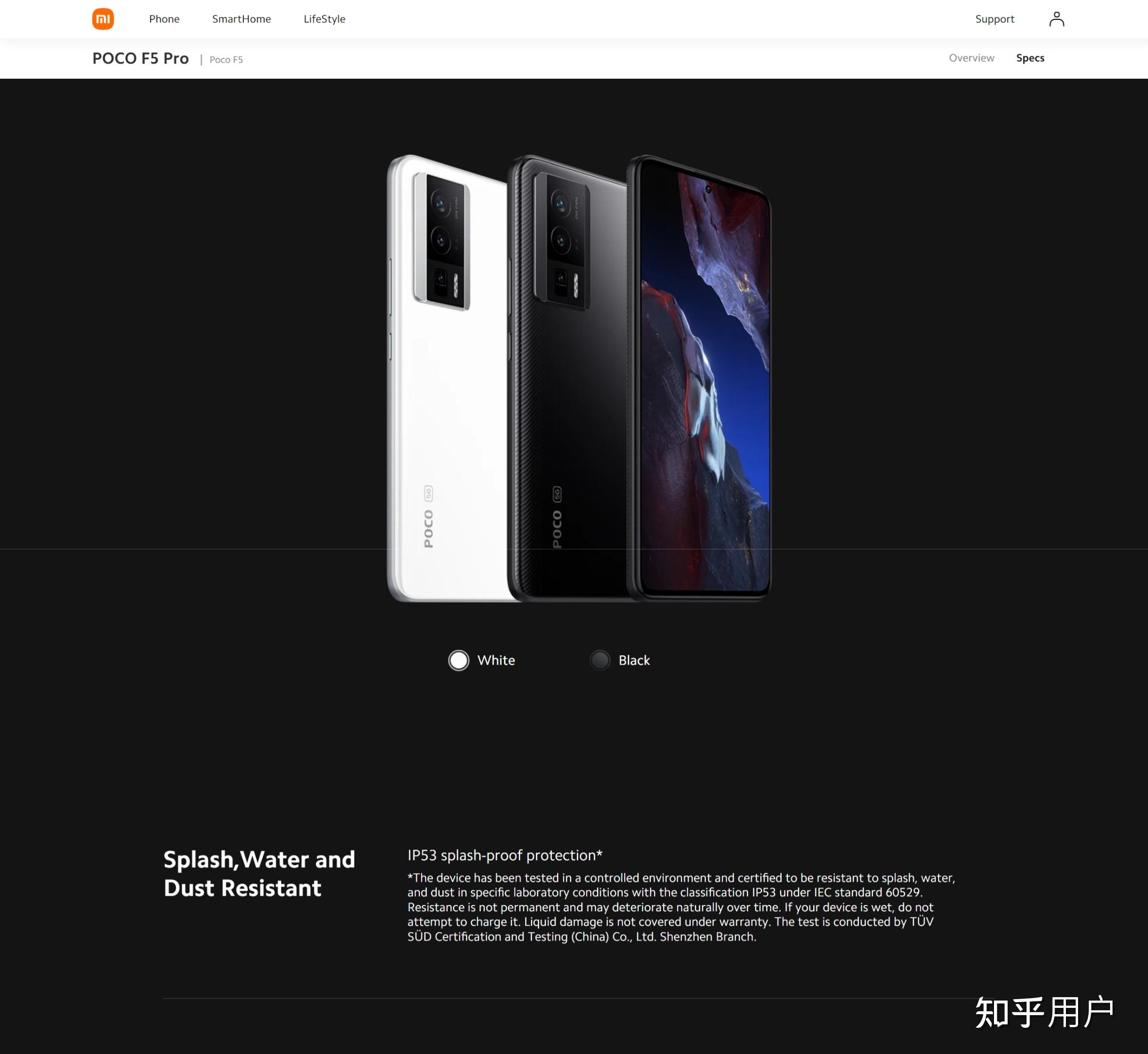 红米K60支持IP58级防水吗? - 知乎