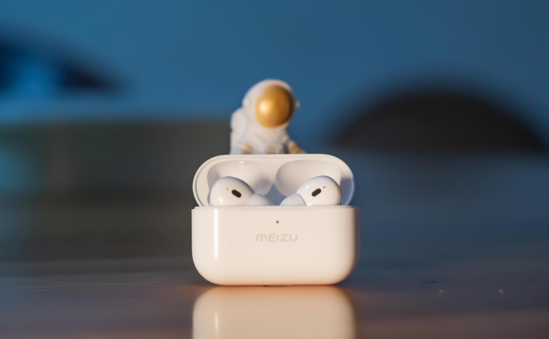 魅族pop pro 主动降噪耳机降噪蓝牙耳机支持快速充电,10分钟使用3小时