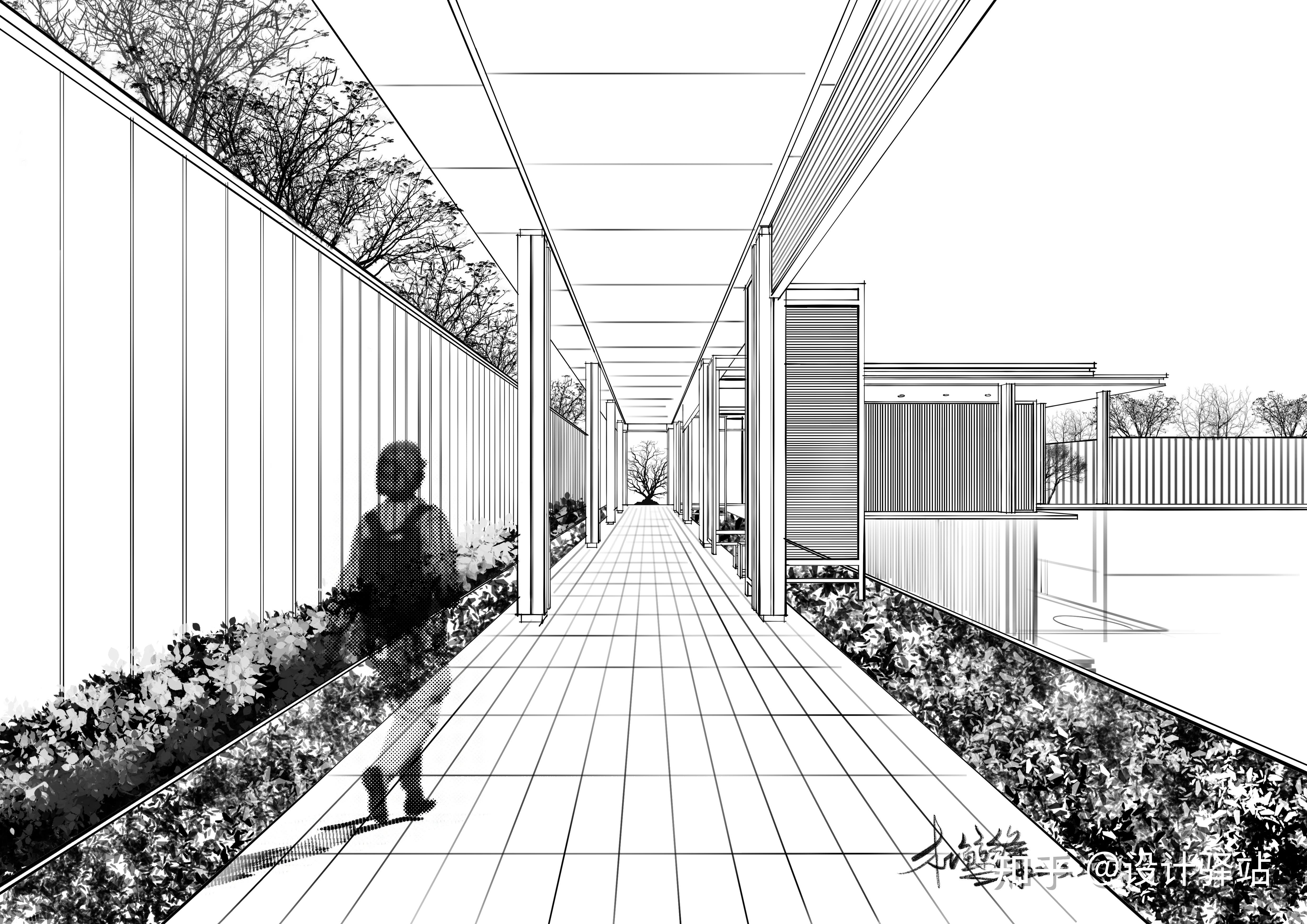 ipad景观手绘线稿到上色从哪里开始画再画哪里全网最全最细的ipad手绘