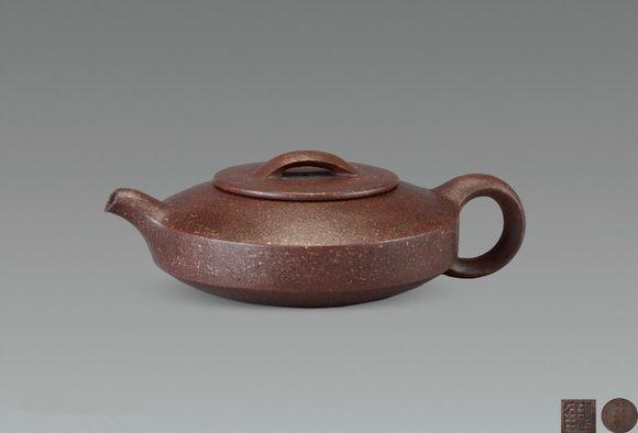 紫砂壶型赏析:石扁壶