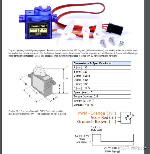 Esp32 wroom 32 sg90 