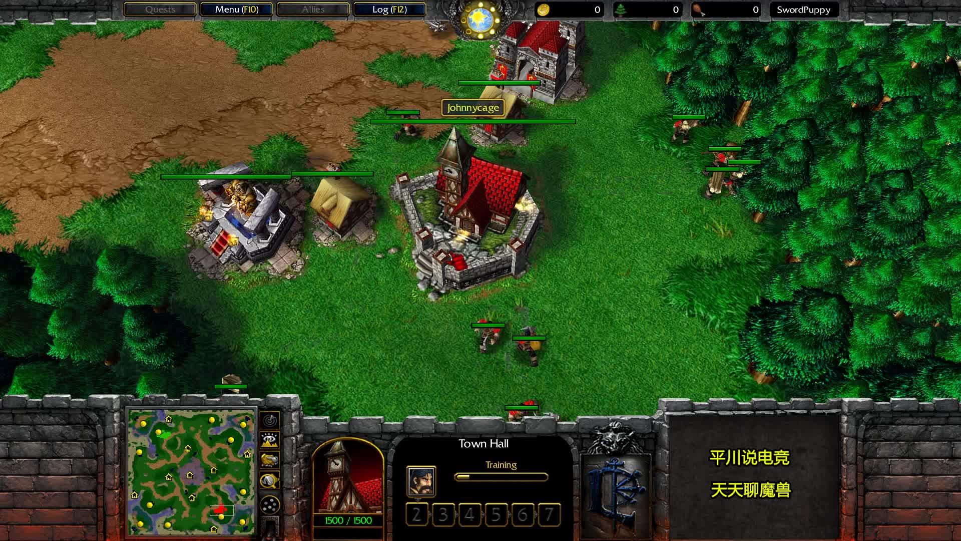 人族不出兵3英雄碾压兽族infi魔兽争霸经典对战