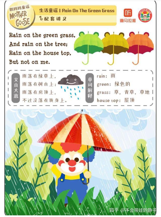 孩子英语启蒙靠这份童谣音频就行聪明家长早收藏给孩子了