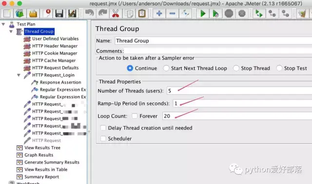 Jmeter测试移动接口性能--压测