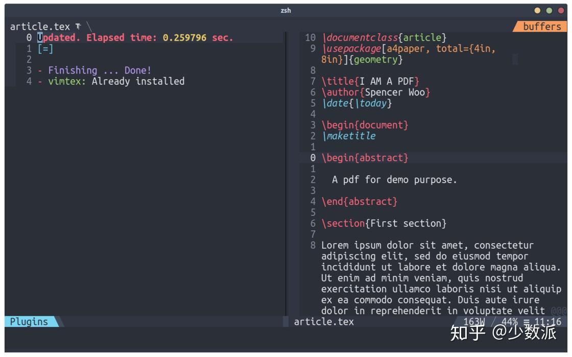 使用 Neovim 和 vimtex 高效撰写 LaTeX 学术论文 - 知乎