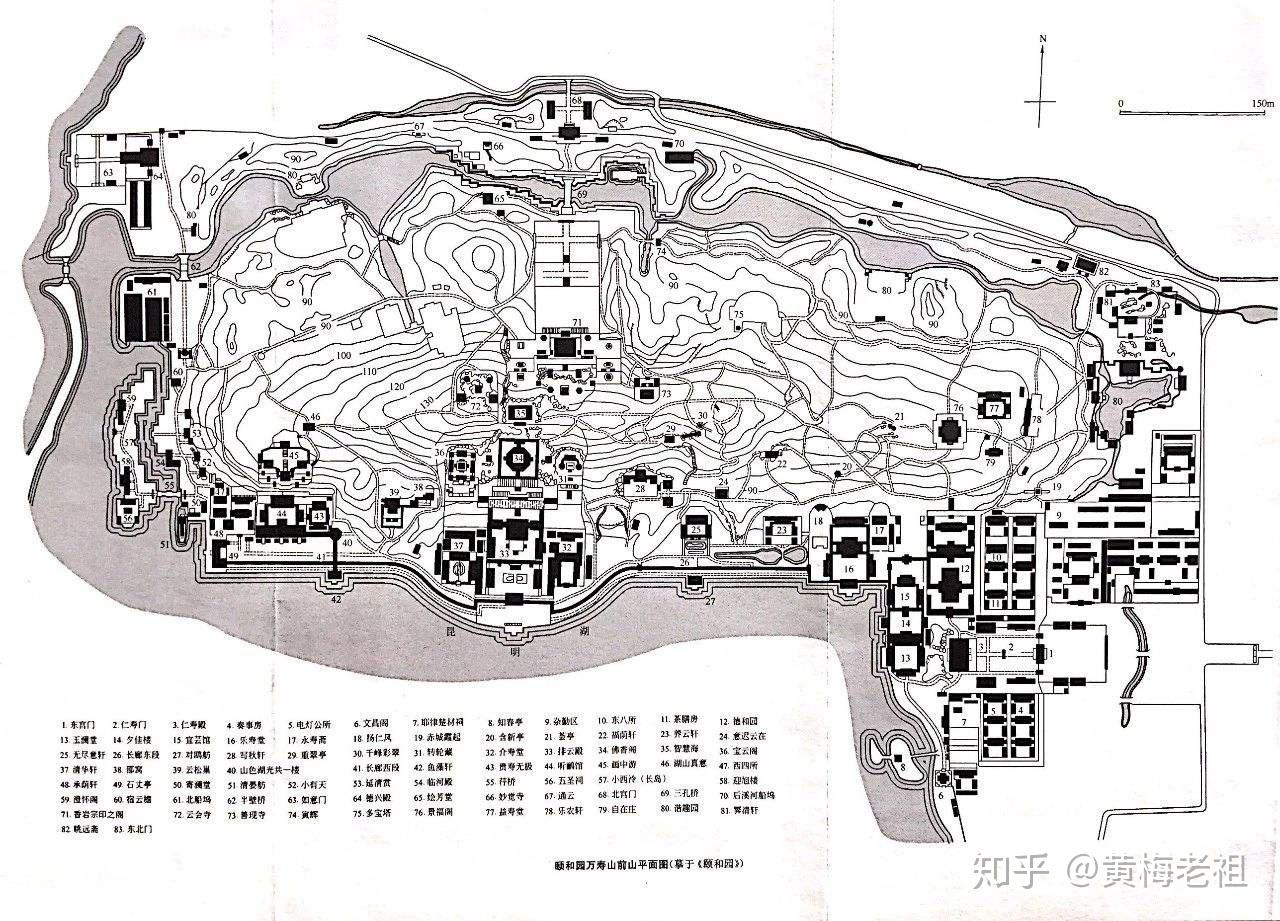 颐和园地图简笔画图片