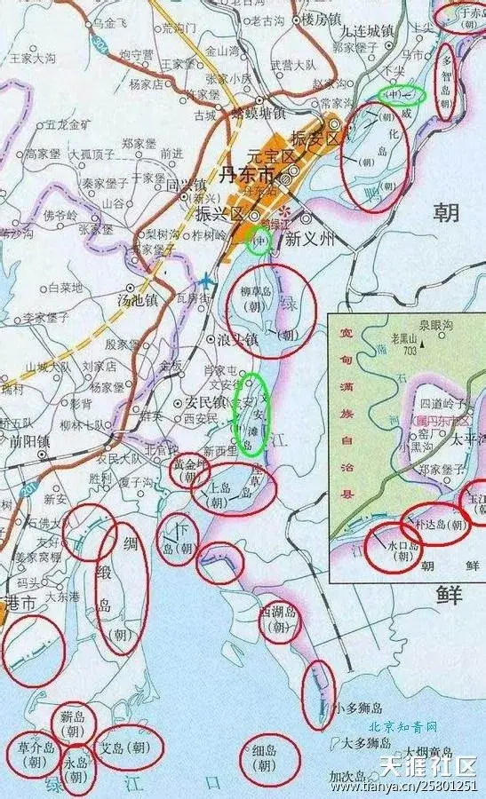 朝鲜48个,划归中国13个在中朝联检的61个沙洲和岛屿按照这个原则四,在