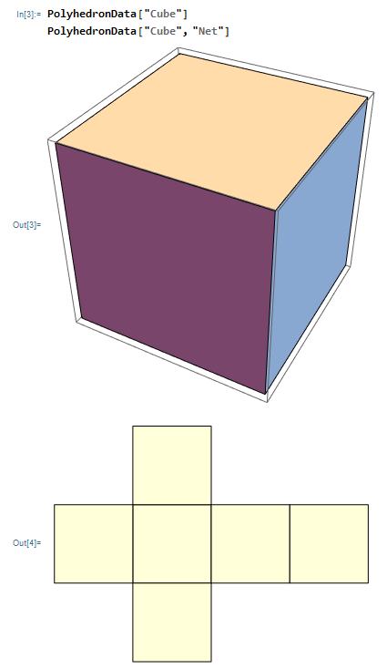 六面体展开图折叠图片