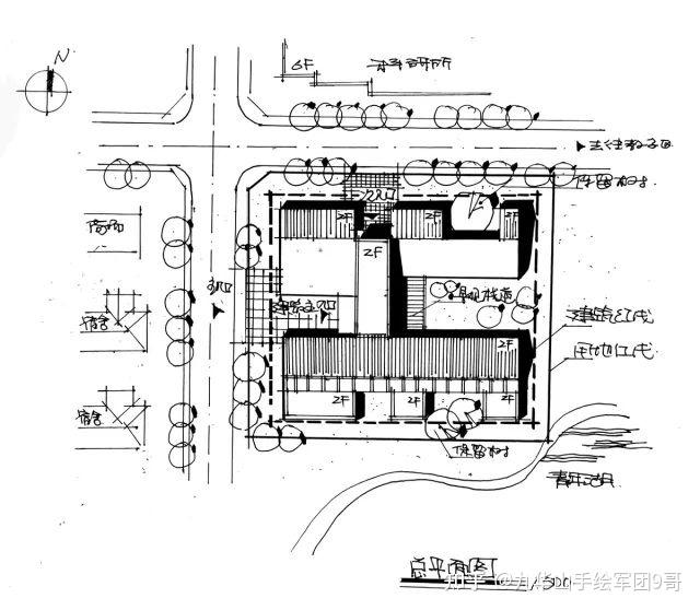 建筑总平面图 画图图片