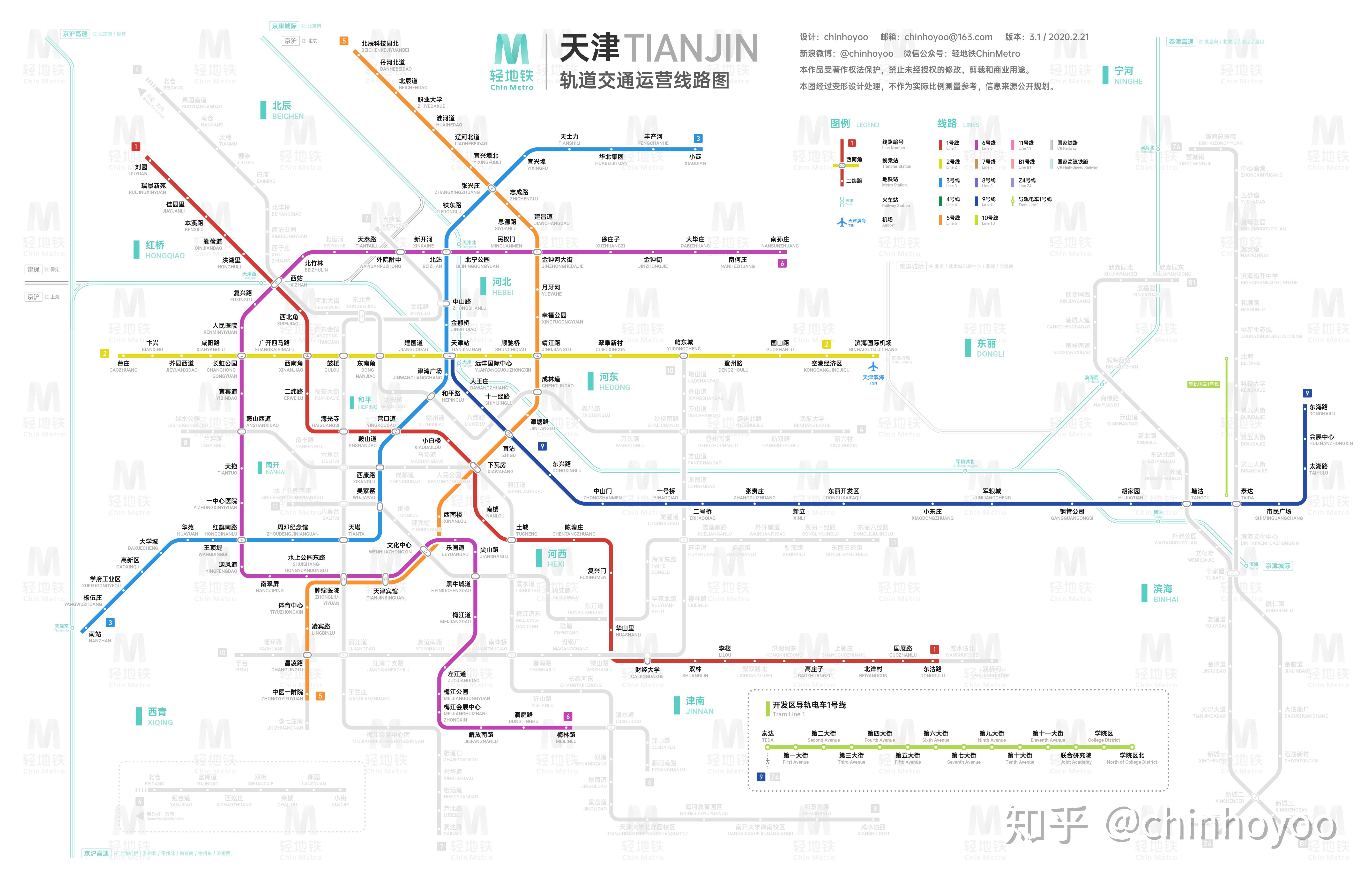 天津轨道交通线路图2027运营版
