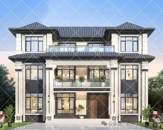 带电梯+复试客厅+三层新中式别墅，18套三层新中式带电梯自建房 - 知乎