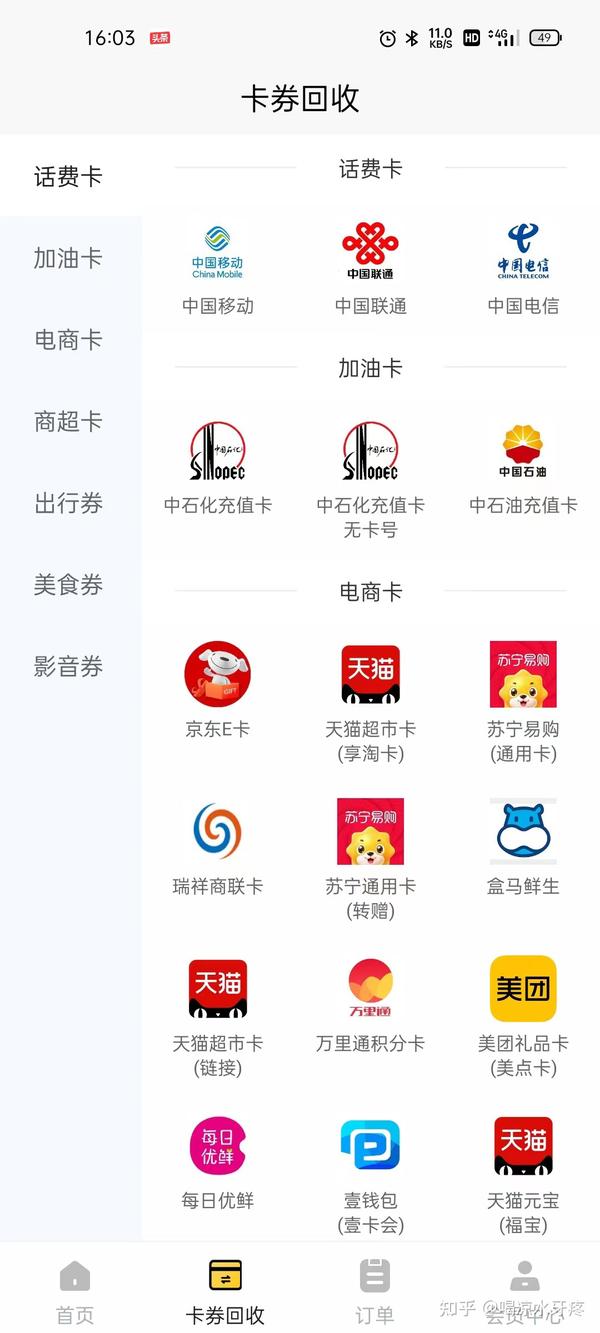 卖卡的平台有哪些