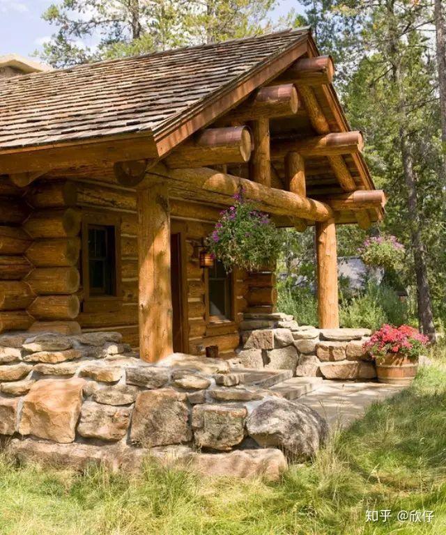 北欧原木屋关于它们的墙壁