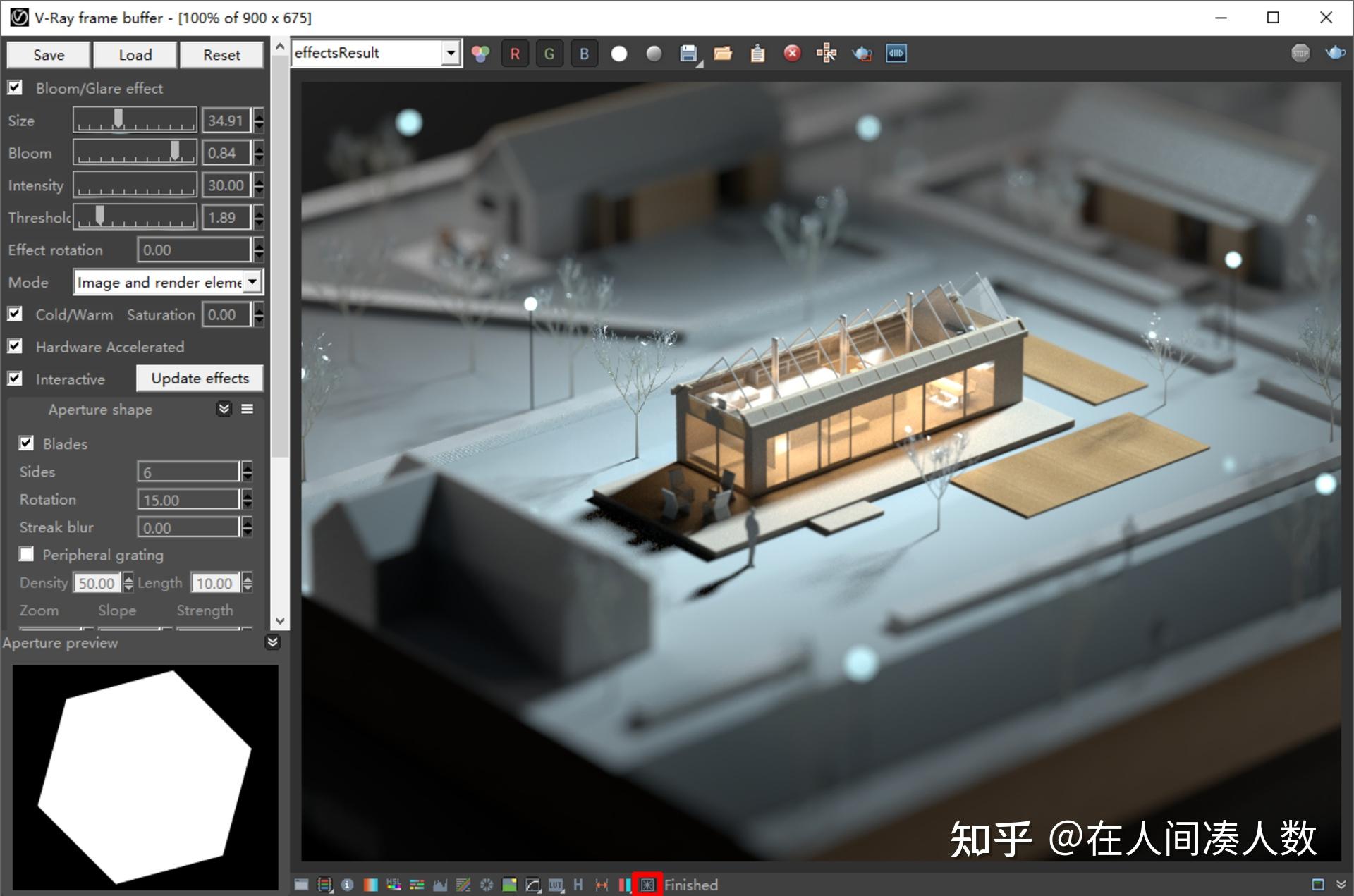 如何在vrayforsketchup中渲染建築比例模型