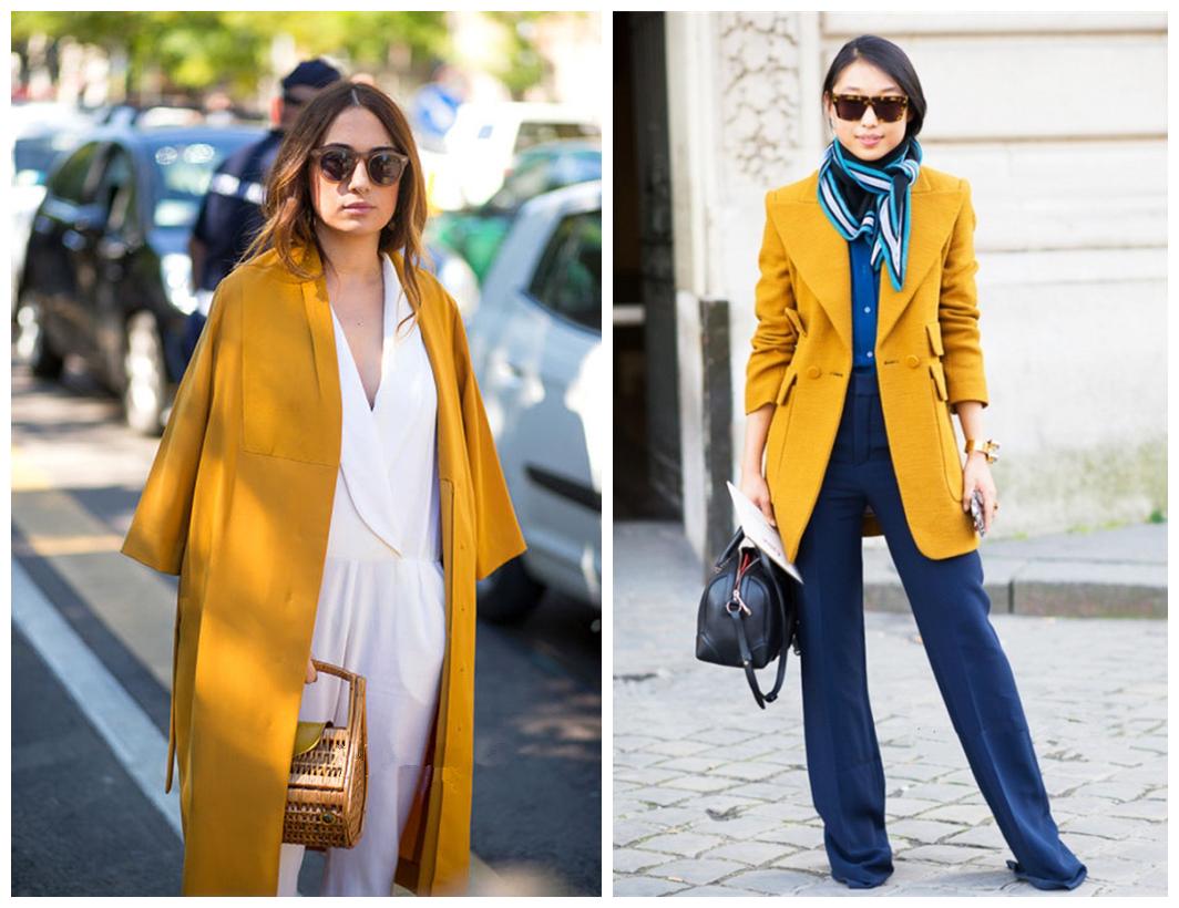 复古芥末黄刷爆你的冬日配色表