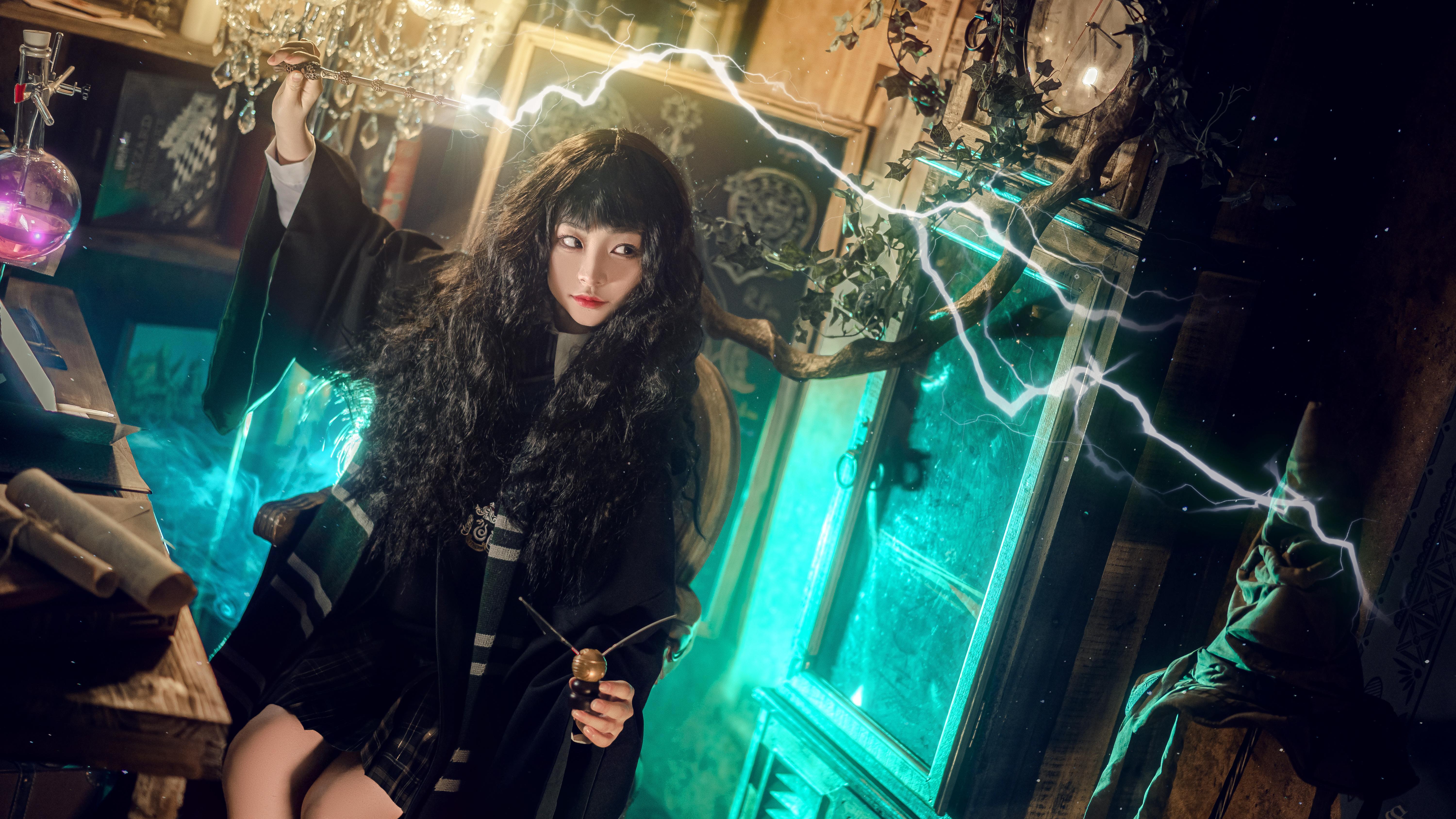 哈利波特魔法觉醒斯莱特林cosplay