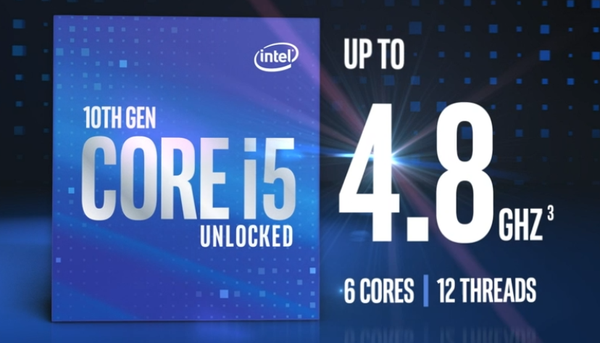 intel中端性价比最高cpu:10400f/10600kf