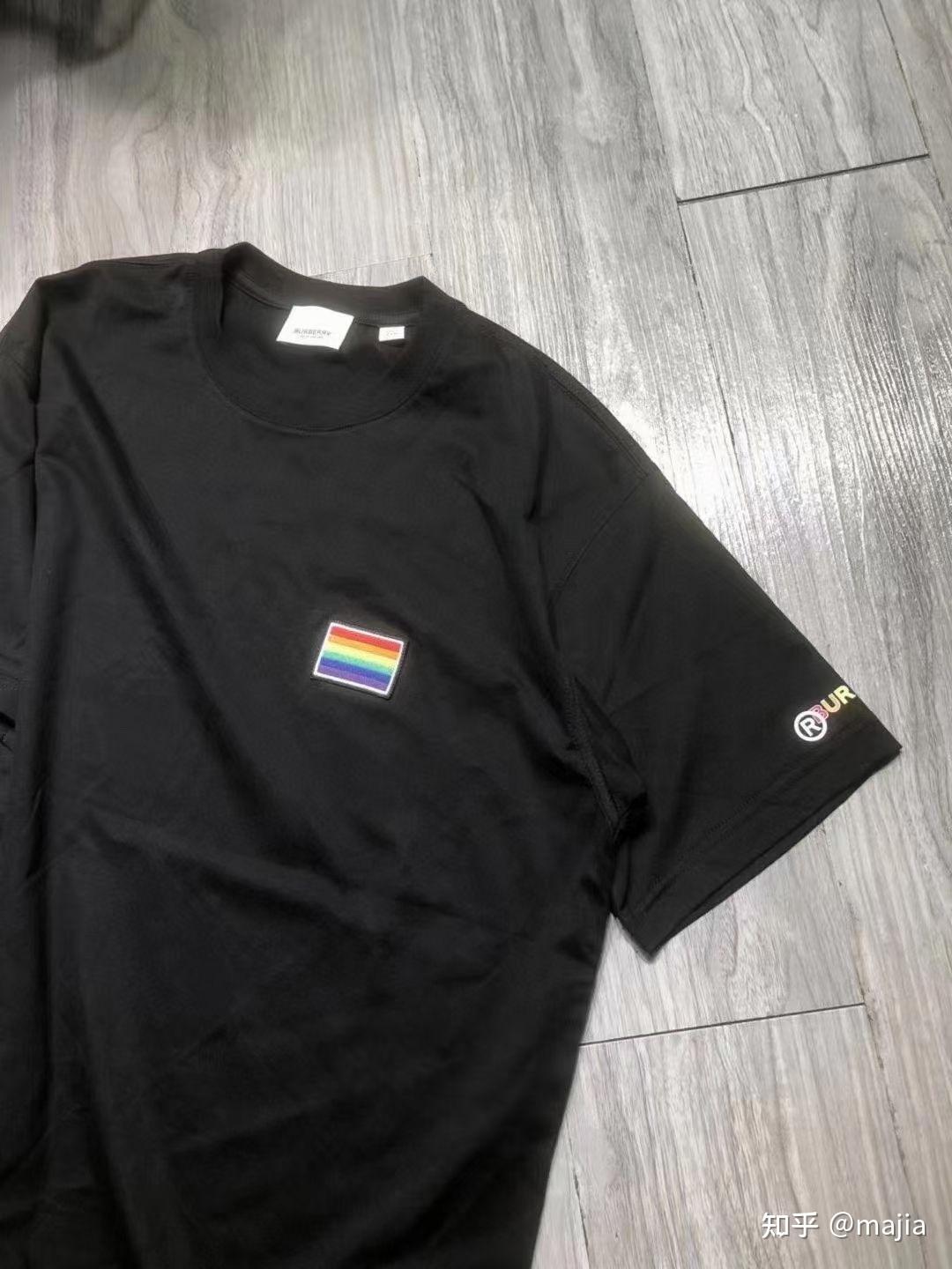 burberry巴宝莉彩虹短袖